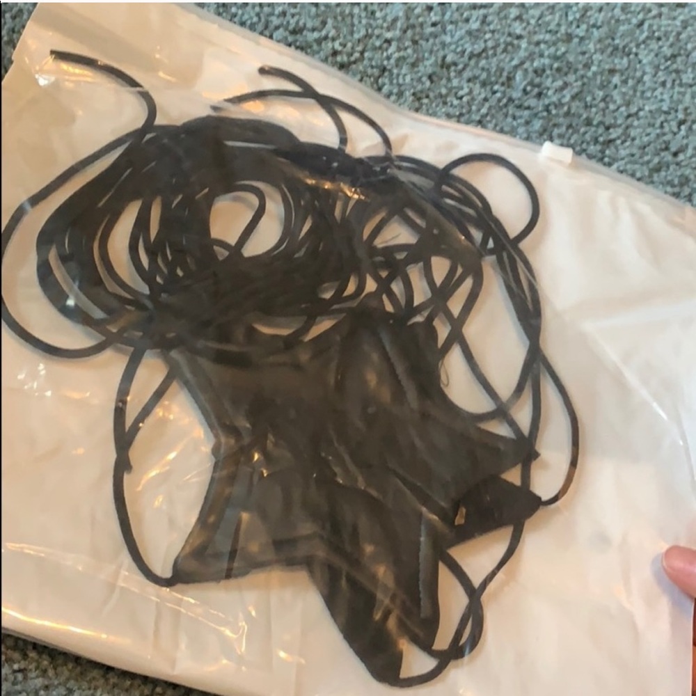 Fake Leather Star String Top - Picture 2 of 3